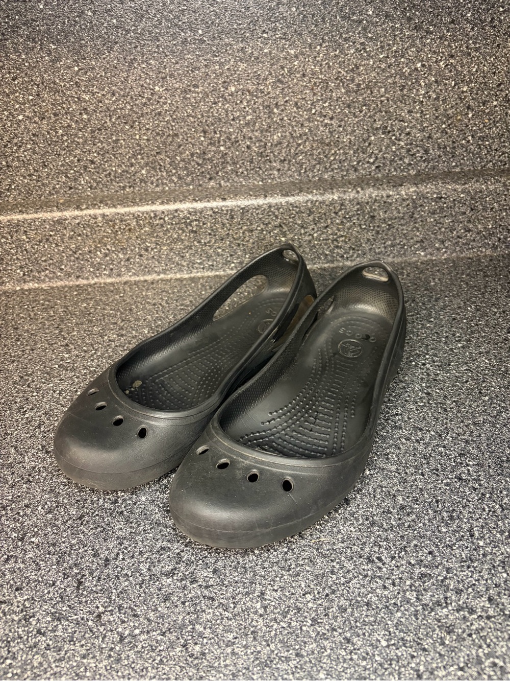 CROCS Women’s Black Slip-On Ballet Flats